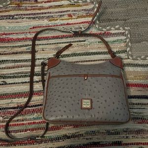 Dooney & Burke Gray and Brown Textured Bag